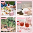 thumbnail image 7 of 120 Pcs Pink Gingham Napkins, Pink Baby Shower Napkins Scalloped Cocktail Napkins Disposable Pink Checkered Napkin Plaid Napkins for Valentines, Baby Shower, Tea Party, Picnic, 5 x 5 Inches, 7 of 7