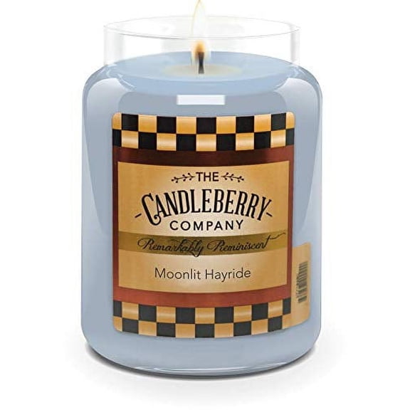 Candleberry Candles | Moonlit Hayride Candle | Best Candles on The Market | Hand Poured in The USA | Highly Scented & Long Lasting | Large Jar 26 oz