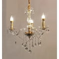 thumbnail image 2 of Candil de techo cristal cortado D'Gala Iluminación DG8034 Dorado de 3 luces, 2 of 5