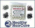 HEALTHY HAIRCARE Super Bands White Bands 1/4 Pound Equine Grooming Mane Tail 