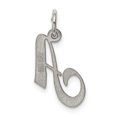 thumbnail image 3 of Sterling Silver Rhodium-plated Small Fancy Script Initial A Charm QC5086A (16mm x 15mm), 3 of 3