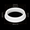 thumbnail image 2 of T Type Rubber Grommet Mount Dia 73.6mm ID 63mm Seal Protection Flexible Hole Plugs for Cable Pipe White, 2 of 5