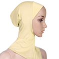 thumbnail image 3 of Miaocao 5 Pack Womens Muslim Mini Hijab Caps Solid Color Modal Islamic Neck Cover Under Scarf Head Wear Cap, 3 of 7