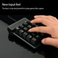 thumbnail image 4 of Langgg Wired Numeric Keyboard Waterproof Mechanical Mini Keypads Digital Keypad Portable Plastic Number Key-board Notebook Black 1Set, 4 of 6