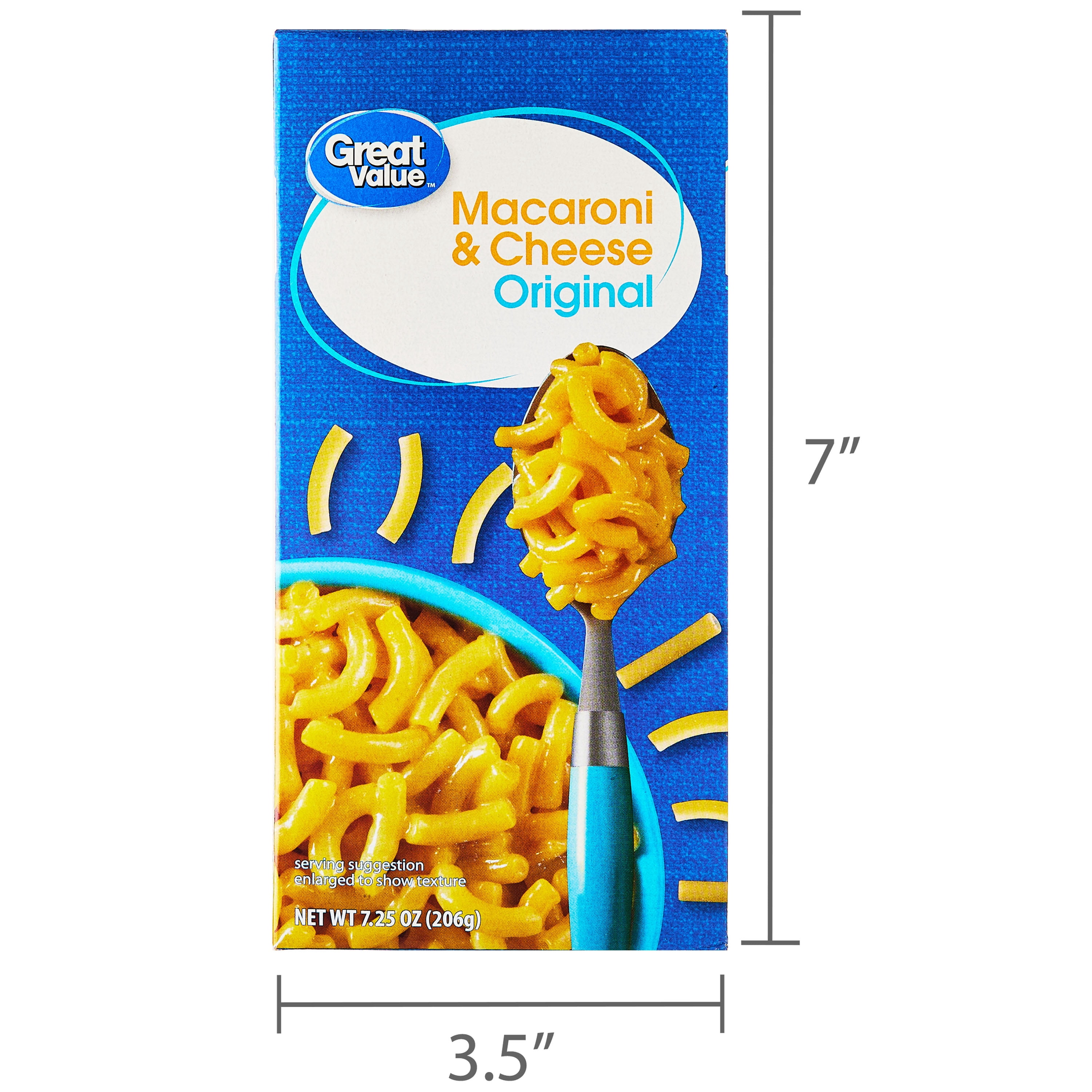 Great Value Original Macaroni & Cheese, 7.25 oz