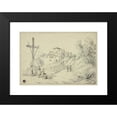 thumbnail image 2 of Elizabeth Murray 14x11 Black Modern Framed Museum Art Print Titled - On the Way from Val’ Oscuro to Nice (1842), 2 of 5