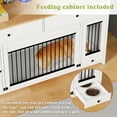 thumbnail image 2 of TIME RAY 63 inch Dog Crate Furniture for Large Dog with 2 Storage Drawer and Cabinet,Dog Cage Furniture with Upward Flapping Crate Door and Dog Bowl Drawer, 2 of 11
