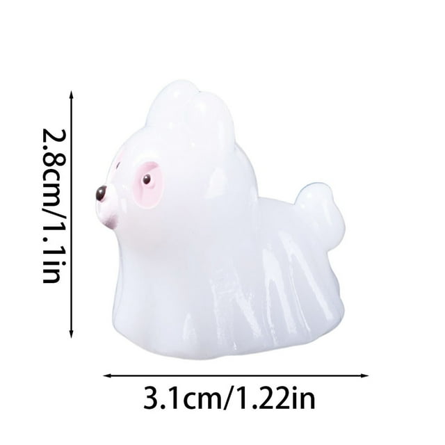 DFC Halloween Decorations Dog Desktop Ornament Glow In The Dark Resin Figurine Pet For Home Party