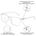 thumbnail image 5 of OCCI CHIARI Reading Glasses Men's Rectangle Reader Durable Spring Hinge (Transparent, 6.00)with Acrylic Lens, 5 of 7