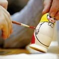 thumbnail image 5 of Bestpysanky Juego de 5 muñecas nido de madera sin pintar artesanales de 6 pulgadas, 5 of 5