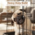 thumbnail image 4 of Alvantor 24/30 Inch Dog Crate, Black - Durable Metal Puppy Cage with Removable Tray, Collapsible Kennel for Small Medium Dogs, Easy Clean, 4 of 6