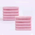 thumbnail image 1 of QUTETN 10 Pcs Débarbouillettes en Bambou Serviette Super Absorbante Débarbouillettes pour Bébé Écologiques et Douces Débarbouillettes pour le Visage Articles Essentiels pour Bébé pour des Soins Délicats Rose, 1 of 5