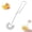 Egg mixer-A, variant on Stainless Steel Egg Yolk Separator and Whisk Tool, Long Handle Egg Divider with Bowl Hook for Mess-Free Baking, Efficient Hollow Coil Design, 9.4-Inch