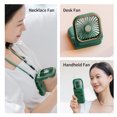 thumbnail image 4 of Ventilador de collar Mini ventiladores portátiles Ventilador colgante plegable USB Recargable Ventil CACAGOO Blanco, 4 of 7