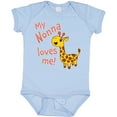 thumbnail image 3 of Inktastic My Nonna Loves Me Cute Giraffe Boys or Girls Baby Bodysuit, 3 of 5