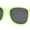 Green Black, variant on Pop Color Thin Plastic Rounded Rectangle Horn Rim Keyhole Sunglasses Yellow Black