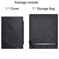 thumbnail image 5 of Kiplyki 30" x 30" x 24.5" Black Gas Fire Cover, Waterproof Anti-UV Heavy Duty, 5 of 7