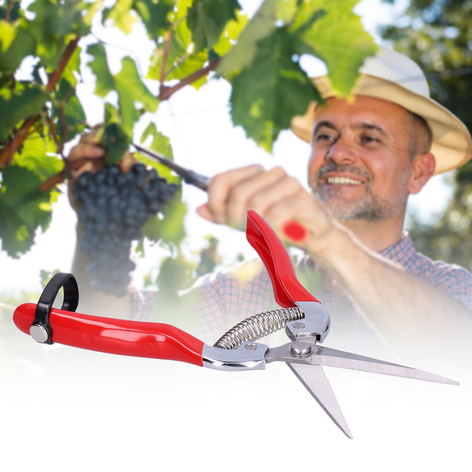 Garosa Trimming Scissors,Hand-held Pruning Shears,Scissors Non‑Slip Handle Fruit Picking Shears For Pruning Flower Branches And Gardening Pruning