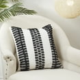 thumbnail image 3 of Saro Lifestyle Textured Stripe Woven Poly Filled Throw Pillow, 3 of 3