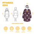 thumbnail image 3 of Wearable Lamb Fleece Blanket Hoodie,Pioneer Flower Floral Print Pattern Oversized Sherpa Blanket Hoodie with Super Pockets,Super Warm Fuzzy Pullover for Women & Men, 3 of 6