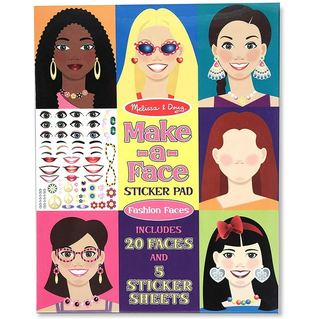 M&D Sticker Pad Caras de moda