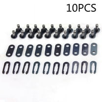 10pcs Bike Chain Joint Links for Single Speed Bicycles - Sturdy Steel Quick Connectors for 1/2 x 1/8 Chains