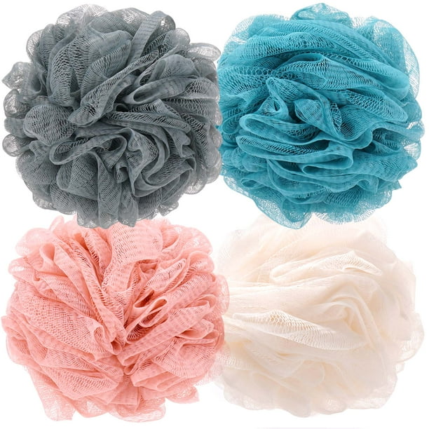 Okaka Bath Sponge Loofah Sponge Bath Puffs Shower Pouf Soft Assorted