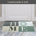 thumbnail image 5 of Floral Kitchen Mats Set of 2, Farmhouse Modern Woodgrain Kitchen Mats for Floor Area Runner Rugs Sage Green Kitchen Decor Accessories Stuff, 17x30 and 17x47 Inches, Beige Sage Green Leaves, 5 of 6