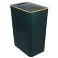 thumbnail image 1 of Narrow Trash Can with Lid Bathroom Garbage Can Plastic Trash Bin Kitchen Waste Basket, 1 of 6