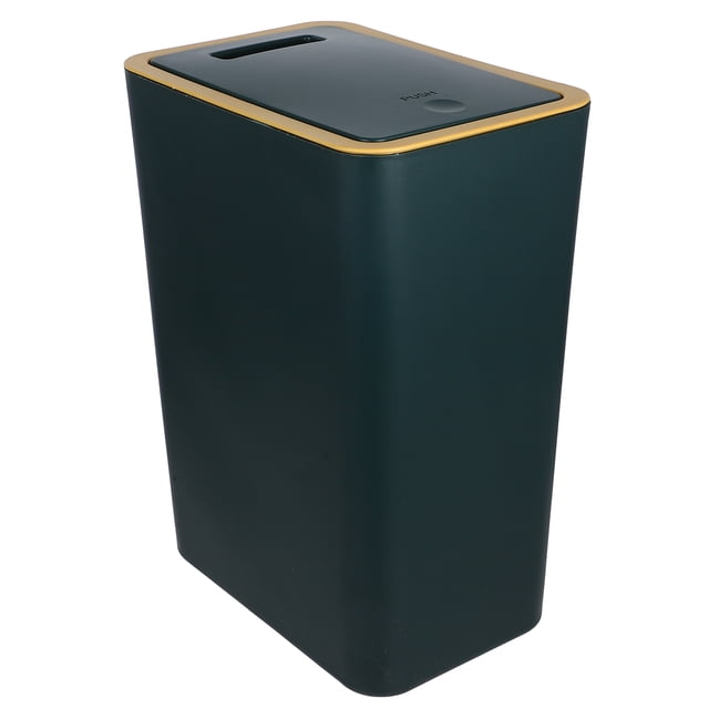 Narrow Trash Can with Lid Bathroom Garbage Can Plastic Trash Bin Kitchen Waste Basket
