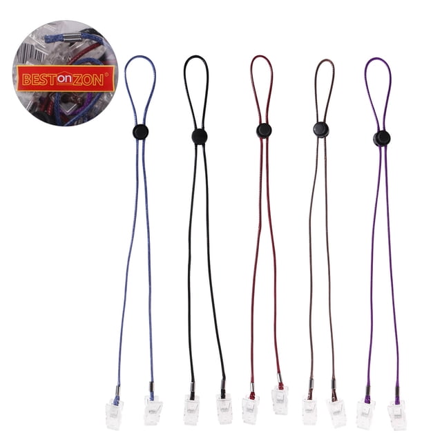 UPOUART 5Ud Cadena Para Sujetar Servilletas Con Clip Firme Y Correa Suave Multifuncional Multicolor