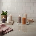 thumbnail image 3 of BOLSIUS Rustic Pillar Candle, Anthracite, 8 x 7 cm (Pack 4), 3 of 6
