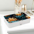 thumbnail image 6 of Sea Slug Elegant PU Leather Decorative Box Jewelry Organizer with Removable Compartment - Portable Earring Organizer, 6 of 6