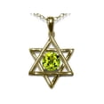 thumbnail image 2 of Star K� Jewish Star of David Pendant Necklace with Round Genuine Peridot, 2 of 9