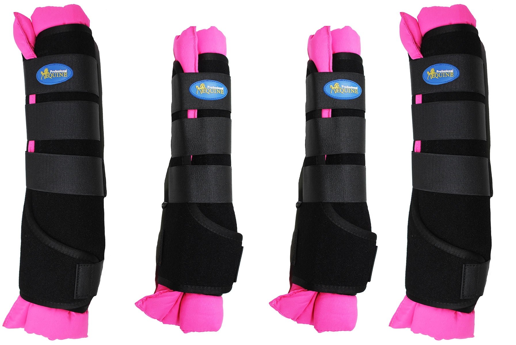 Horse 4Pack Leg Care Stable Shipping Neoprene Boot Wraps Pink 4120PK