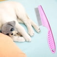 thumbnail image 3 of Bsvklp Gato Perro Piojos Peine para Pulgas Herramienta Aseo Multifuncional Suministros para (Rosa S), 3 of 9