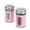 pink, variant on Salt and Pepper Shakers Stainless Steel and Glass Set with Adjustable Pour Holes (pink)