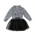 thumbnail image 1 of ITFABS Robe de Bébé Fille Rouge et Noire Jupe Tutu à Carreaux Robe de Princesse de Fête, 1 of 6