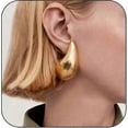 thumbnail image 2 of Lightweight Hypoallergenic Waterdrop Earrings in Gold Tone for Women Stylish Dupes, 2 of 5