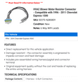 thumbnail image 2 of HVAC Blower Motor Resistor Connector - Compatible with 1996 - 2011 Chevy Express 1500 1997 1998 1999 2000 2001 2002 2003 2004 2005 2006 2007 2008 2009 2010, 2 of 2