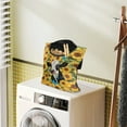 thumbnail image 2 of ZIATUBLE Sunflower Cow Clothespin Bag Holder Butterfly Clothes Pins Hanging Bag Easy to Clean Hanging Pantry Organizer for Storage Bags Reusable Clothes Pin Bag to Hang On Line, 2 of 7