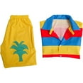 thumbnail image 6 of Men's Bermuda Merlin Fancy Shirt Shorts Set Merlin's Outfits Suit, 6 of 7