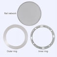 thumbnail image 2 of Ceiling Speaker Grille, 4-inch Ceiling Embedded Audio Speaker Grille(silver), 2 of 5
