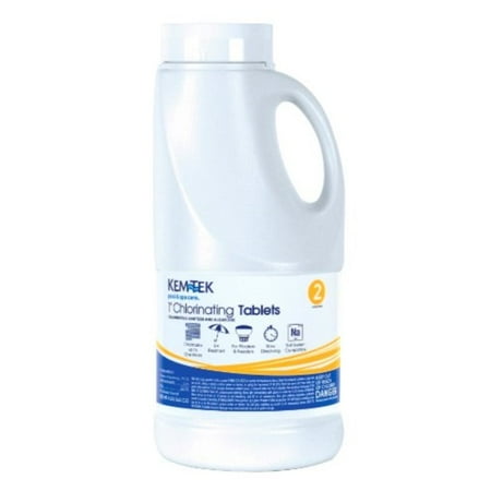 kem-tek 177 1-inch chlorinating tablets for pool and spa, 4-pound