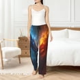 thumbnail image 4 of Fotbe Red And Blue Fire Dragon E Pantalones de Pijama para Mujer, Pantalones de Dormir, Pantalones Pj con Cordón y Bolsillos-3X-Large, 4 of 6