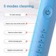 thumbnail image 4 of Cepillo de dientes eléctrico sónico, automático, recargable, de pelo suave, resistente al agua, cepillo de dientes ultrasónico de 4 cabezales, cepillo de limpieza para adultos, 4 of 5