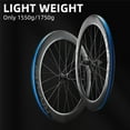 thumbnail image 3 of ROCKBROS Bike Wheels 700c Carbon Fiber Disc Rim Road Bike Wheels Carbon Wheelsets with Logos Bike Wheel Pairs, 3 of 5