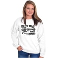 thumbnail image 4 of US Army Logo My Dad Defending Freedom Unisex Plus Fleece Graphic Sweatshirt Brisco Brands 3X, 4 of 5