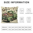 thumbnail image 5 of COMIO Spring Pillow Covers Flowers Butterfly Truck Spring Pillows Hello Sunshine Decorations Farmhouse Decor for Couch Sofa, 5 of 5
