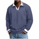 thumbnail image 2 of Ceisia Men's Oversize Ribbed Two-in-One Long-Sleeve Knit Top Multi-Solid for Winter-Spring Gift, 2 of 8